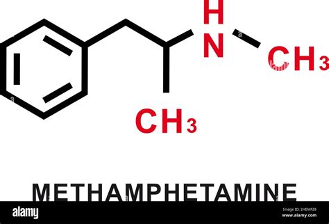 Methamphetamine chemical formula. Methamphetamine chemical molecular ...