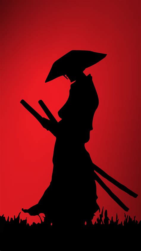 Samurai, black, dark, red, HD phone wallpaper | Peakpx