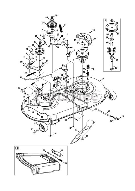 Craftsman Lt2500 Mower Deck at Craftsman Riding Mower