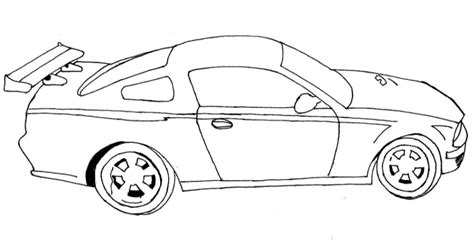 Desenhos para colorir em Geral: Desenho de carro esportivo para colorir