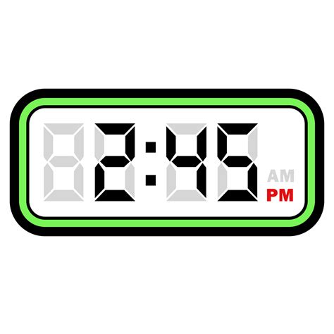 Digital Clock Time at 2.45 PM, Digital Clock 12 Hour Format 32048452 PNG