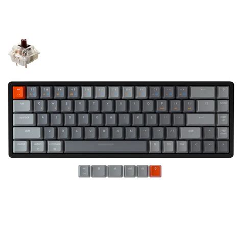 Keychron K6 Hotswap Wireless Mechanical Keyboard RGB Backlight Aluminum ...