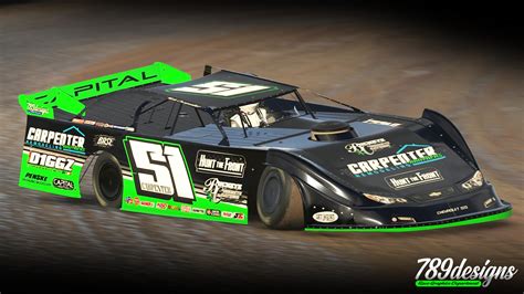 Nick Carpenter Dirt Late Model by Garrett Marshall - Trading Paints