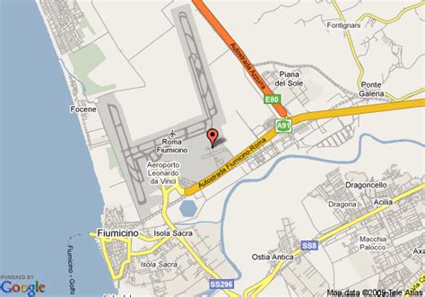 Map of Hilton Garden Inn Rome Airport, Fiumicino