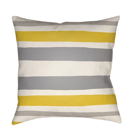 Bright Yellow and Medium Gray Littles Outdoor Pillow by Livabliss ...