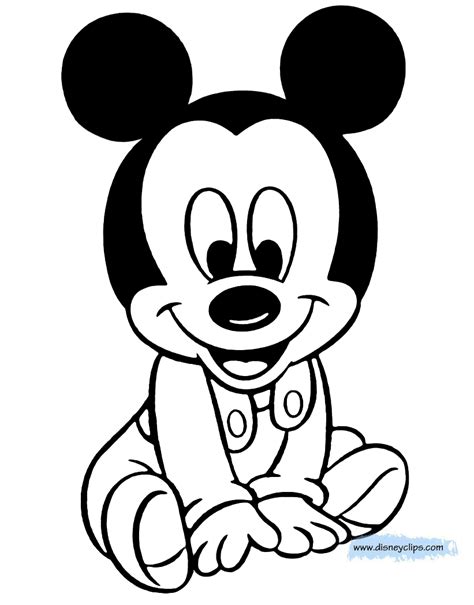 Baby Mickey Mouse Coloring Sheets Coloring Pages