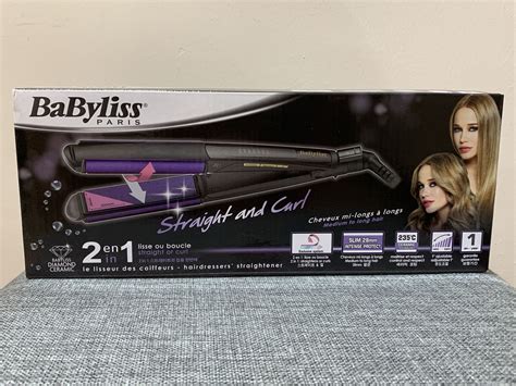 Babyliss Diamond Ceramic Hair Curler & Straightener (2 in 1), Beauty ...