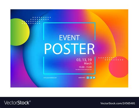 Best event banner template design Royalty Free Vector Image