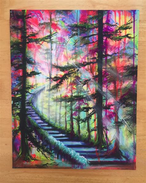 “At Long Last” 16x20” by Joni Young #forestart #path #staircase # ...