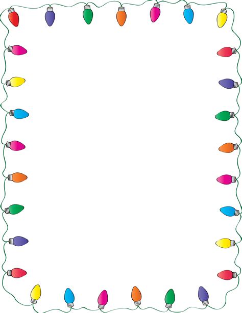 Christmas Lights Transparent Background Christmas Border Png - Gudang ...