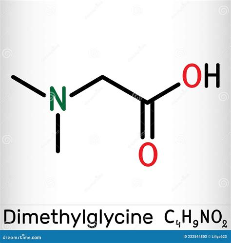 Dimethylglycine, DMG, Molecule. it is Derivative of the Amino Acid ...