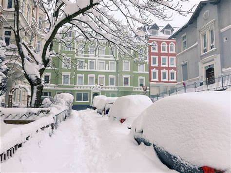 We had a bit of snow here in Flensburg, Germany last night : weather