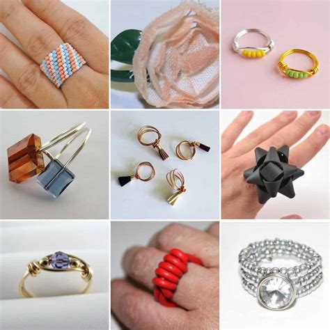 25 Beautiful Handmade Ring Tutorials - The Crafty Blog Stalker