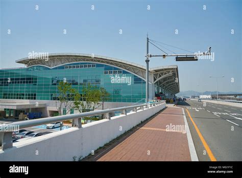 BUSAN, SOUTH KOREA - CIRCA MAY, 2017: Gimhae International Airport at ...