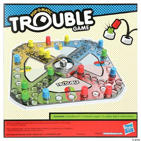 Trouble Board Game for Kids Ages 5 & Up, 2-4 Players | Oriental Trading