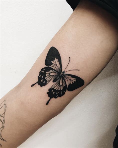 Black butterfly tattoo - Tattoogrid.net