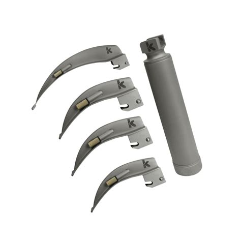 Macintosh Reusable, Stainless Steel, Fiber Optic, Laryngoscope Set