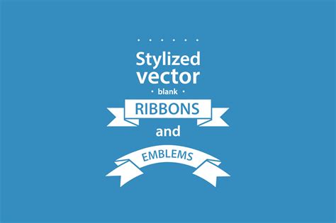 Simple vector ribbons ~ Graphic Objects ~ Creative Market