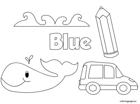 Worksheet Related To Blue Colour | Coloring Worksheets