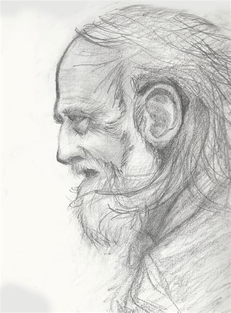 Old Man Drawing at PaintingValley.com | Explore collection of Old Man ...