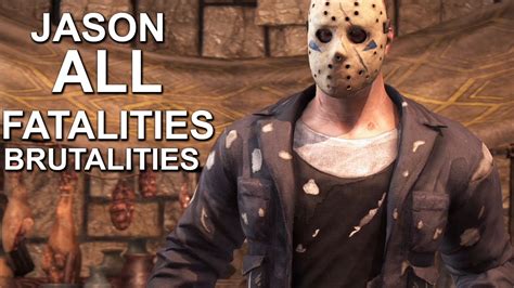 Mortal Kombat X Jason Voorhees Fatality Fatalities Brutalities - YouTube