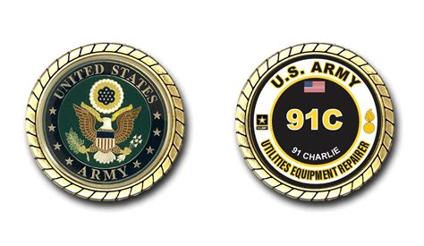 US Army 91C Utilities Equipment Repairer MOS Challenge Coin - US Army ...