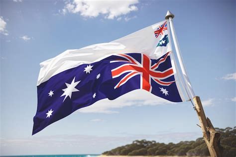 Premium Photo | Happy Australia day with flag