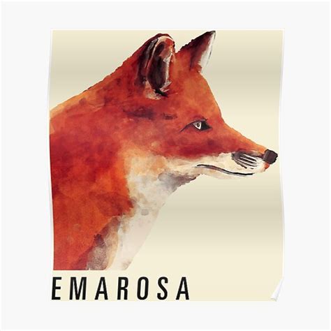 Emarosa Versus Fox Premium Matte Vertical Poster sold by Brian Carter ...