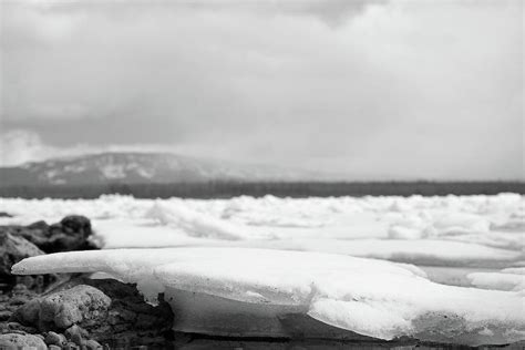 Yellowstone Lake Winter Shoreline View Photograph by Bruce Gourley ...