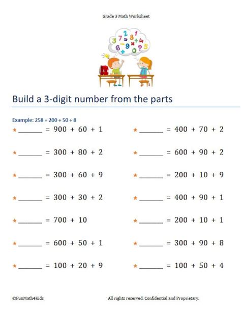 3rd Grade Math Worksheets Place Value Expanded Form Australia ...