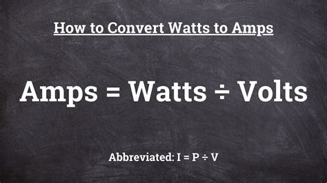 Watts To Amps Calculator Conversion DC/AC (1 Phase)