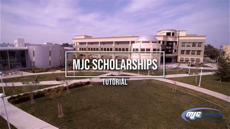 MJC Scholarships Application Tutorial - YouTube