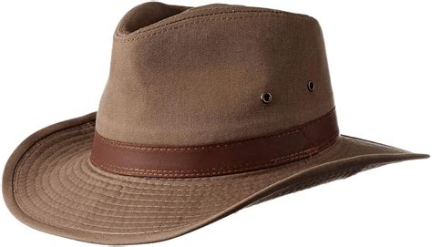 Dorfman Pacific Men's Twill Outback Hat, Bark, X-Large at Amazon Men’s ...