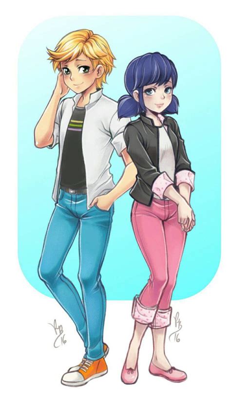 Adrien and Marinette from Miraculous Ladybug and Cat Noir | Miraculous ...