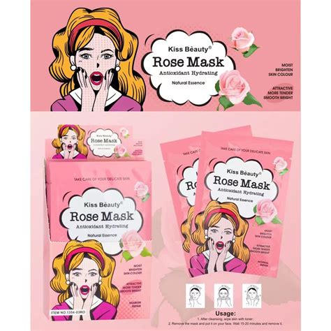 NEW Kiss beauty moisturizing mask 8 style Features Natural Essence ...