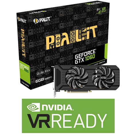 Palit GeForce GTX 1060 6GB Dual Graphics Card - VR Ready | Falcon Computers