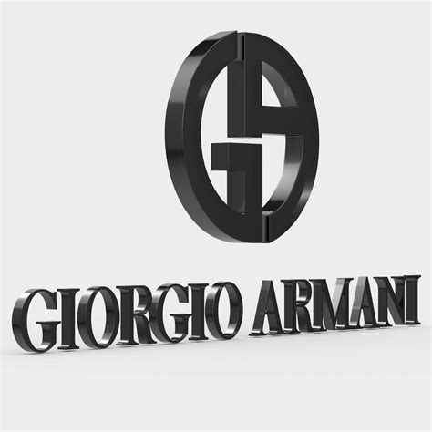 Giorgio Armani Logo - 3D Model by 3d_logoman