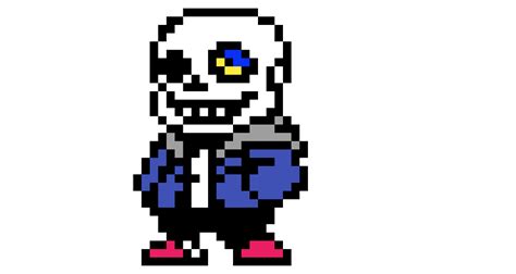 Editing deltarune sans f spirt - Free online pixel art drawing tool ...