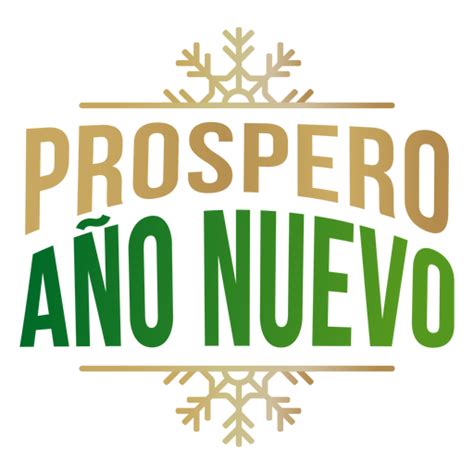 Prospero Ano Nuevo Lettering PNG & SVG Design For T-Shirts