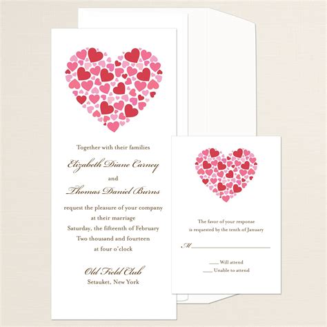 Contemporary Heart Wedding Invitation | #exclusivelyweddings | # ...