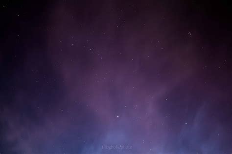 Purple Sky With Stars