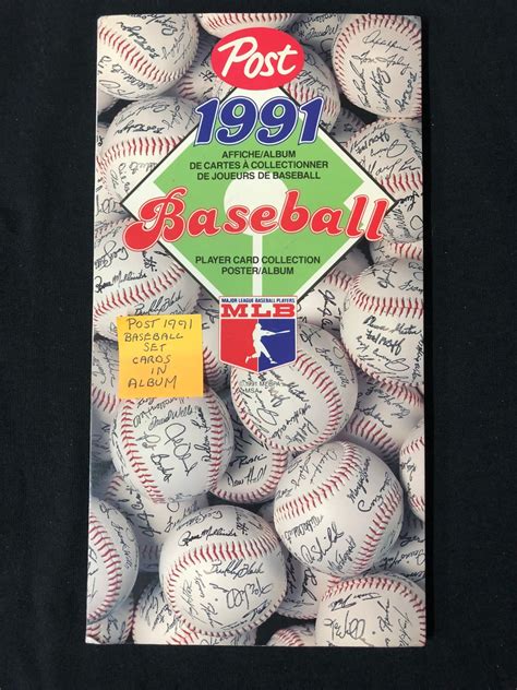 POST 1991 BASEBALL CARD SET (CARDS IN ALBUM)