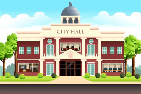 Town Hall Cartoons Illustrations, Royalty-Free Vector Graphics & Clip ...