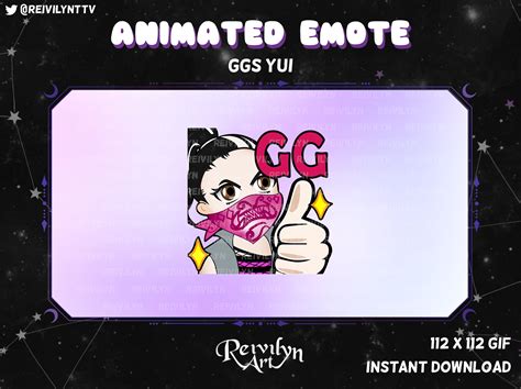 Animated Emote DBD Yui Kimura Ggs Twitch - Etsy