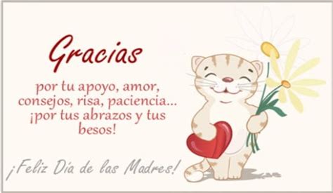 Día de las Madres, Gracias por tu apoyo, amor, consejos, risa ...