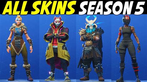 Fortnite Season 5 Skins Names