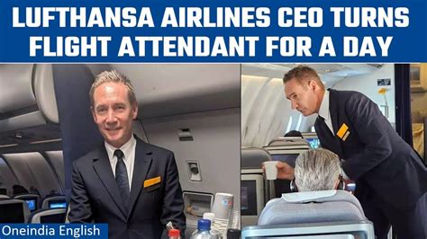 Lufthansa CEO goes undercover as flight attendant, shares his ...