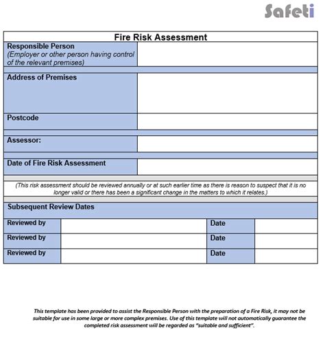 Fire Risk Assessment Template | Free Download + Training