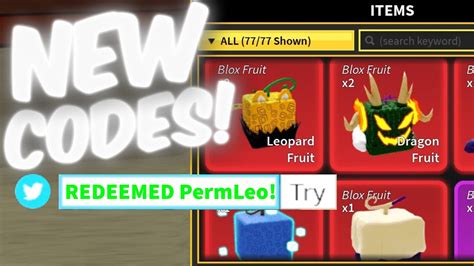 Blox Fruits Codes UPDATE Working Devil Fruits Codes 2023 in Roblox ...