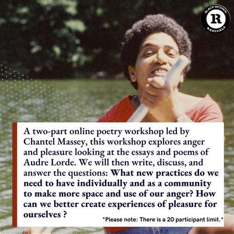 Upcoming Teach-Ins: "Anger, Pleasure & Power - The Poetry of Audre ...